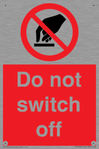 Do not switch off 
